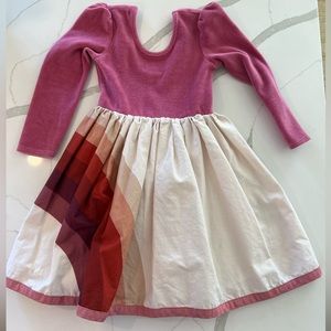 Pleiades Fall Rainbow Shortie Size 6 Velvet puff sleeve